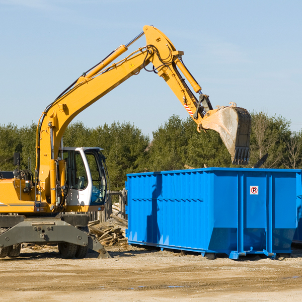 are there any restrictions on where a residential dumpster can be placed in Yorkville California